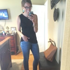 Highneck black tank